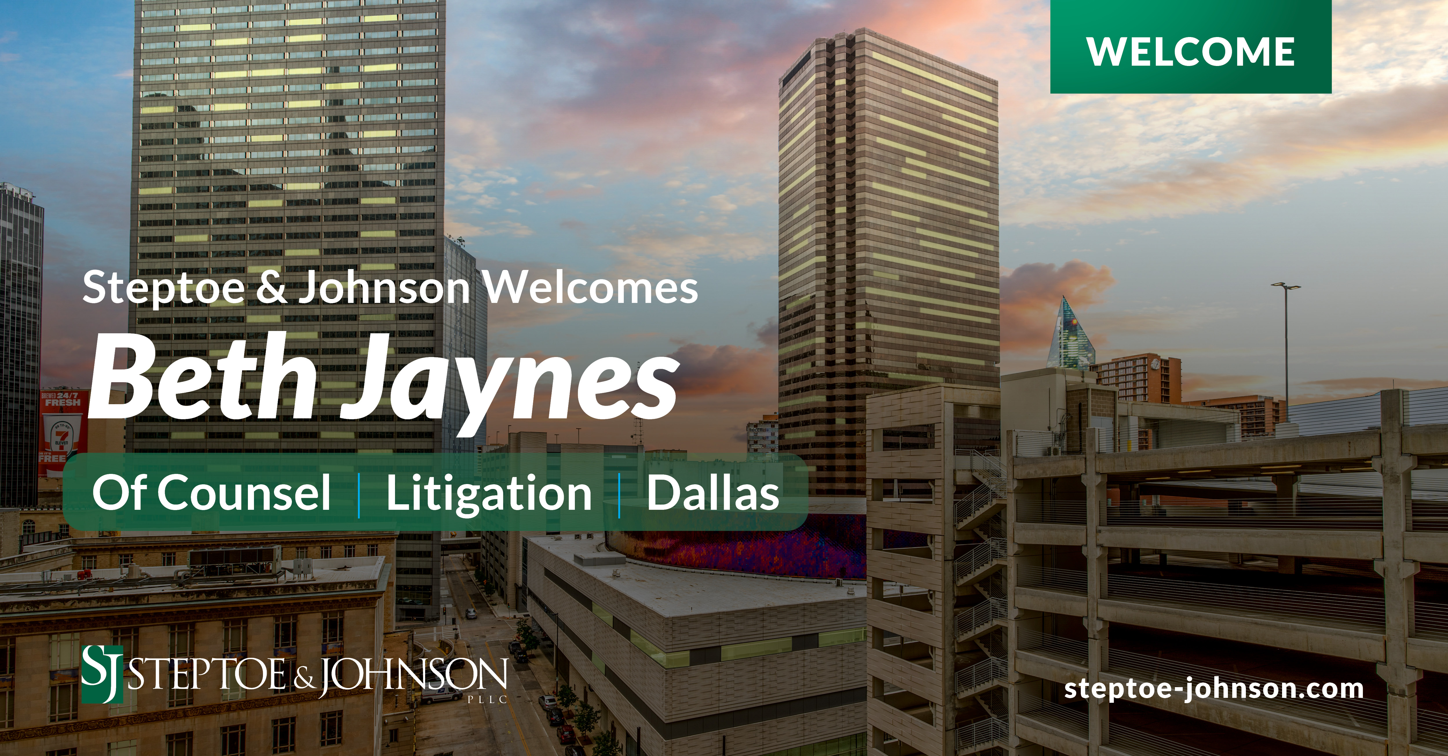 Beth Jaynes Joins Dallas Office of Steptoe & Johnson