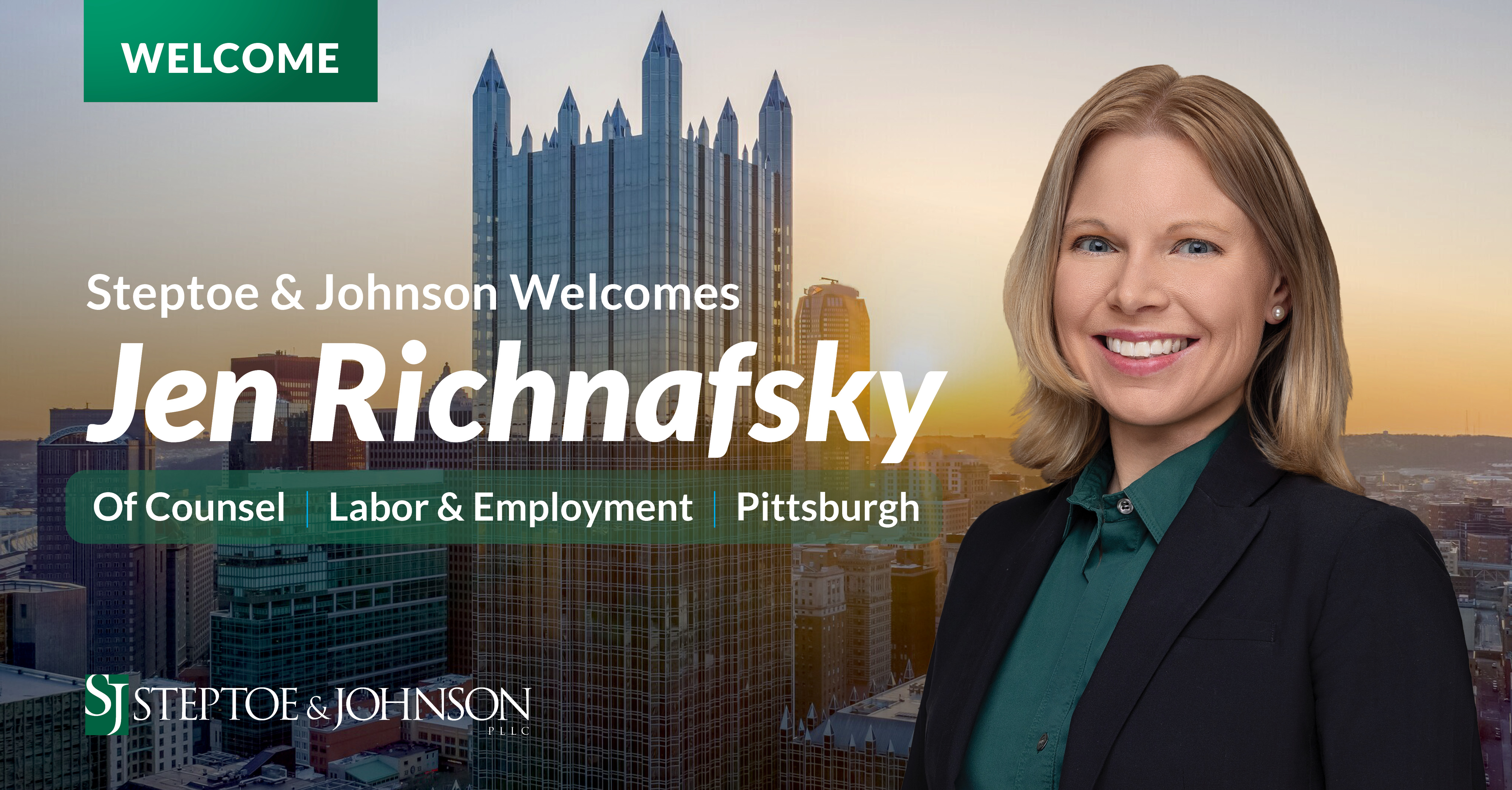 Jennifer P. Richnafsky Joins Steptoe & Johnson’s Labor & Employment Team